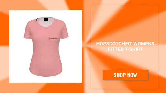Hopscotchfit Womens Fitted T-Shirt by@Outfy